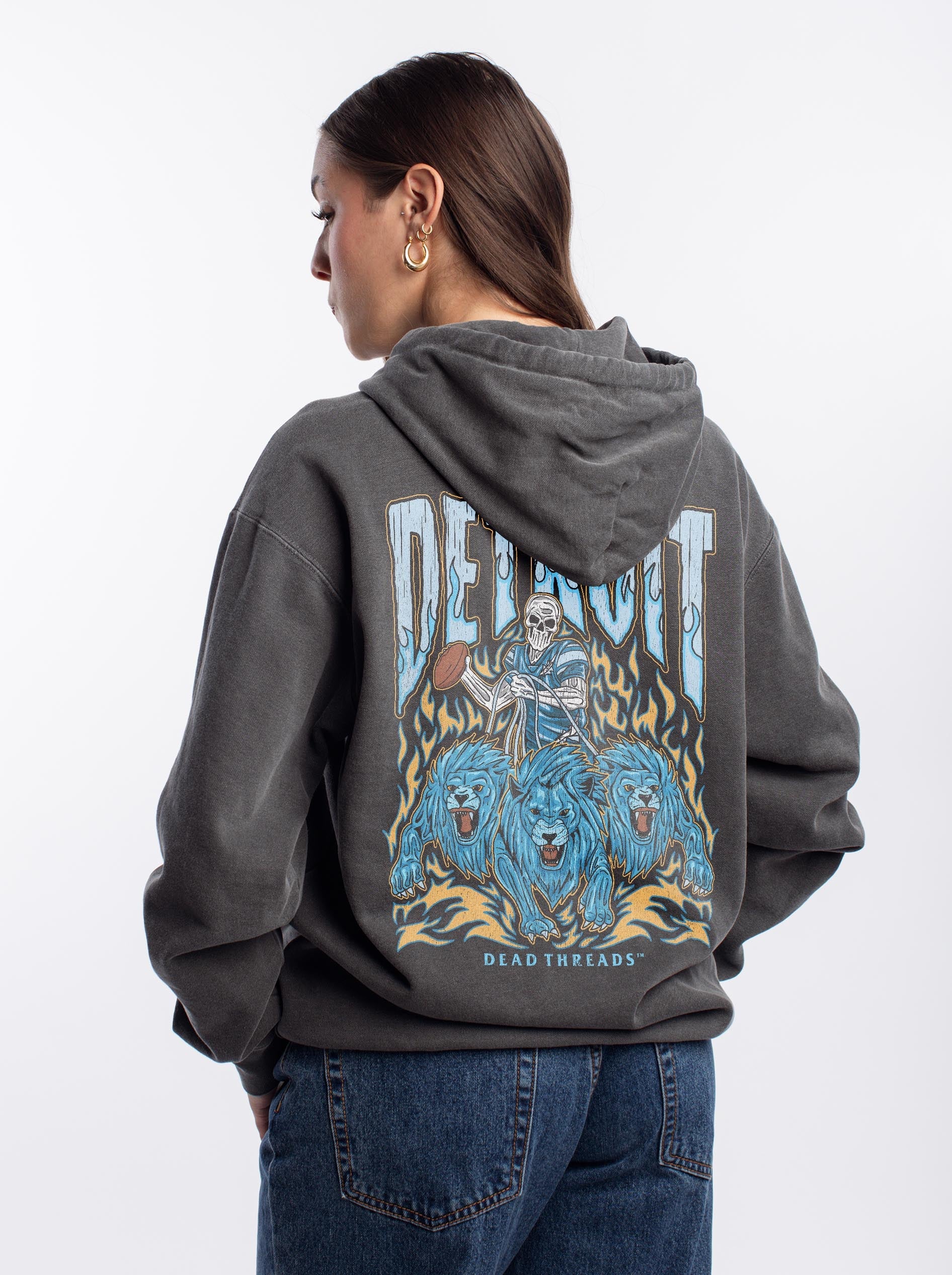 DETROIT FOOTBALL - HOODIE – Hoodie – Dead Threads Apparel