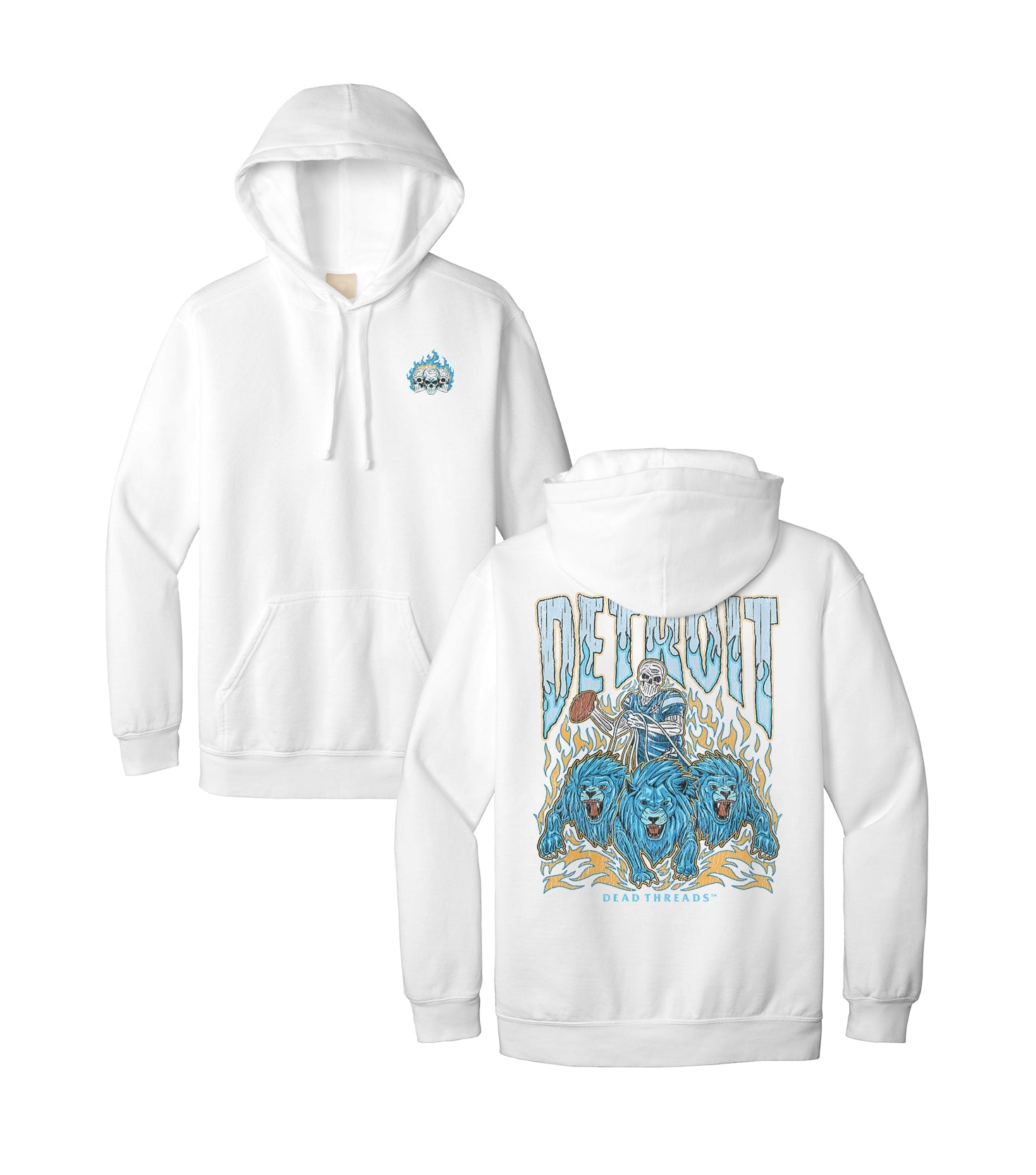 DETROIT FOOTBALL - HOODIE – Hoodie – Dead Threads Apparel