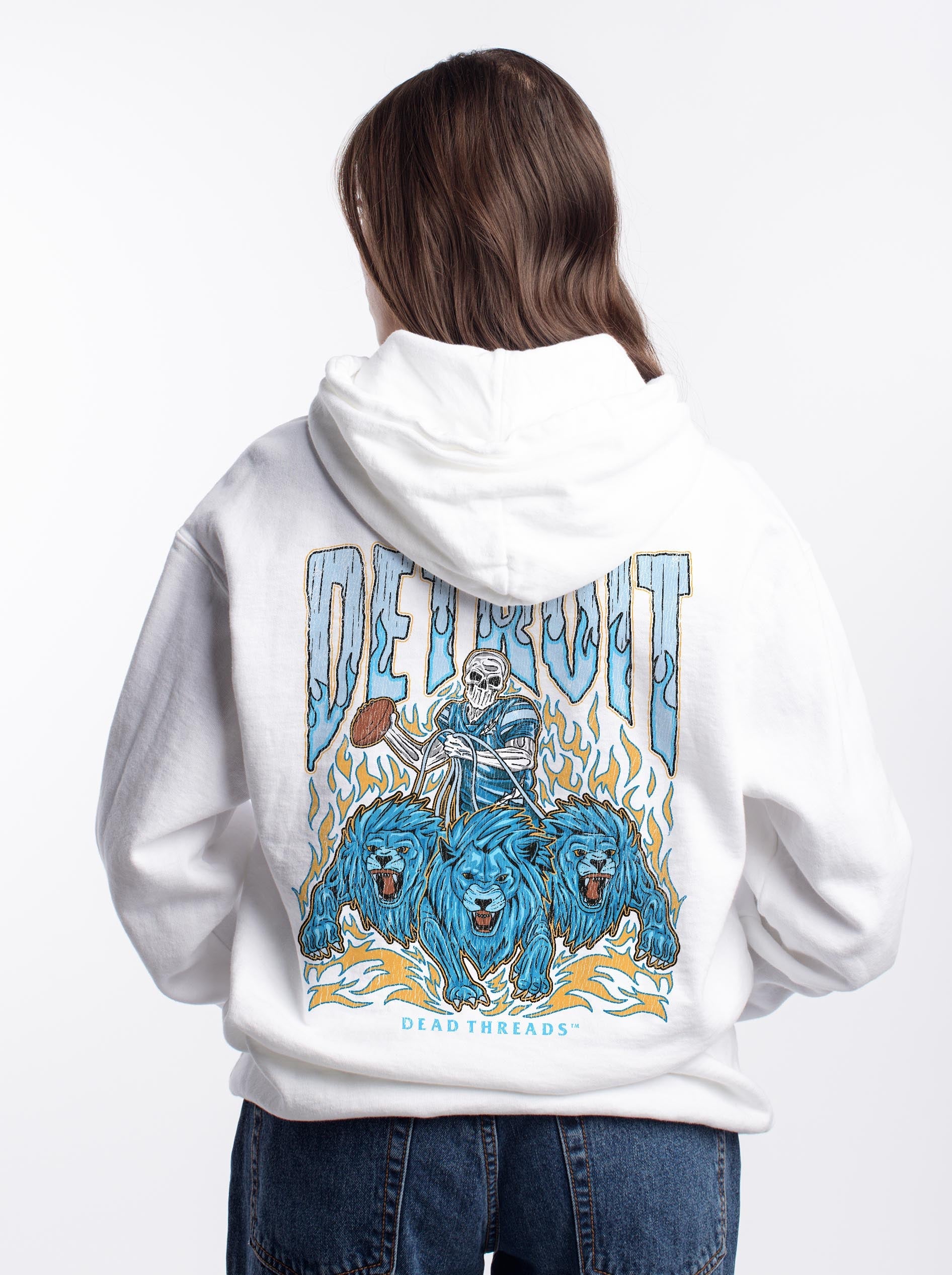 DETROIT FOOTBALL - HOODIE – Hoodie – Dead Threads Apparel