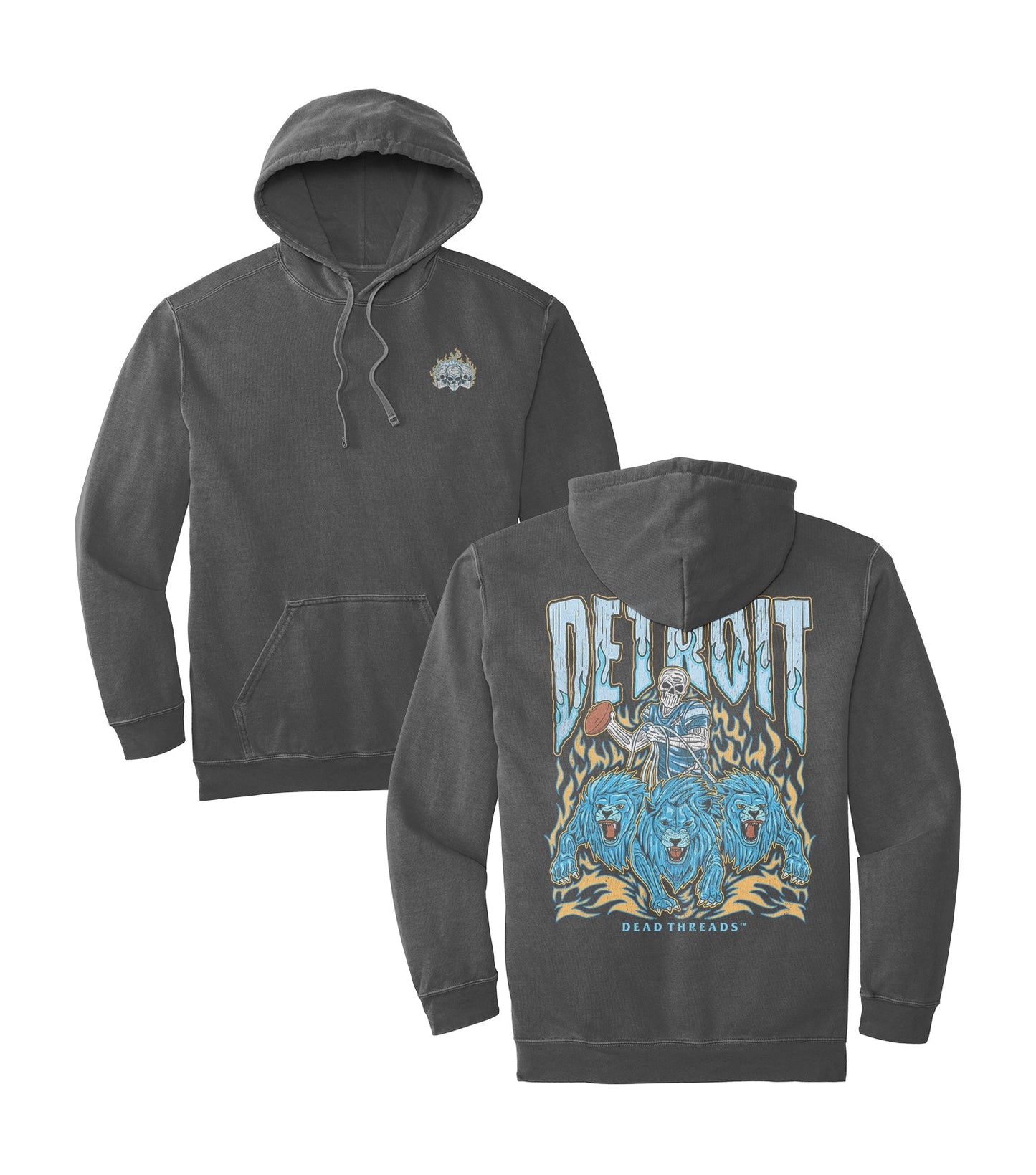 DETROIT FOOTBALL - HOODIE – Hoodie – Dead Threads Apparel