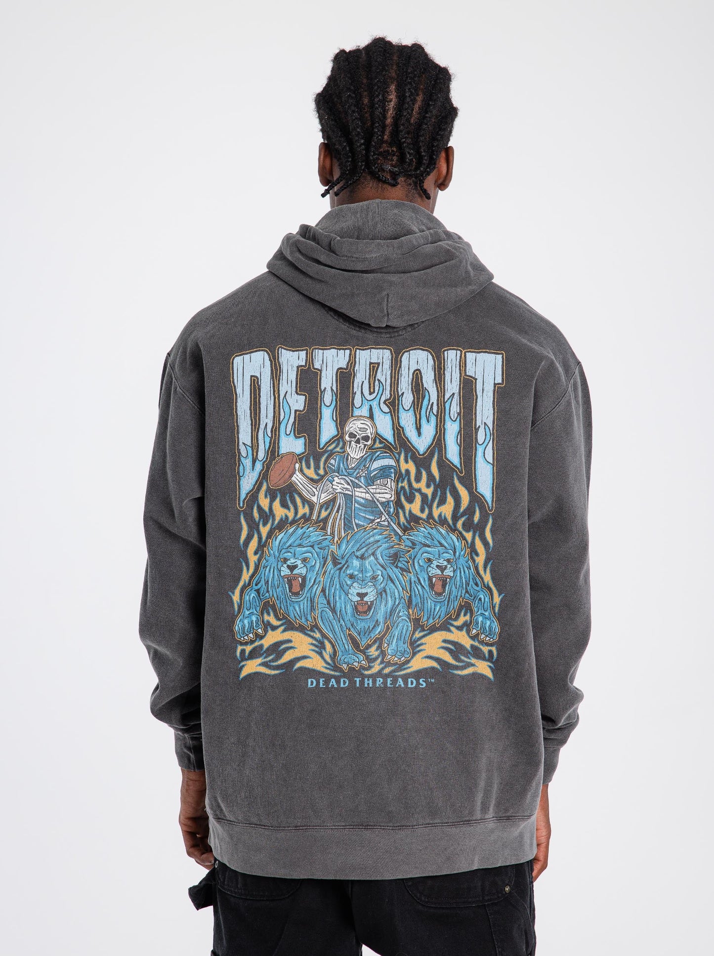 DETROIT FOOTBALL - HOODIE – Hoodie – Dead Threads Apparel