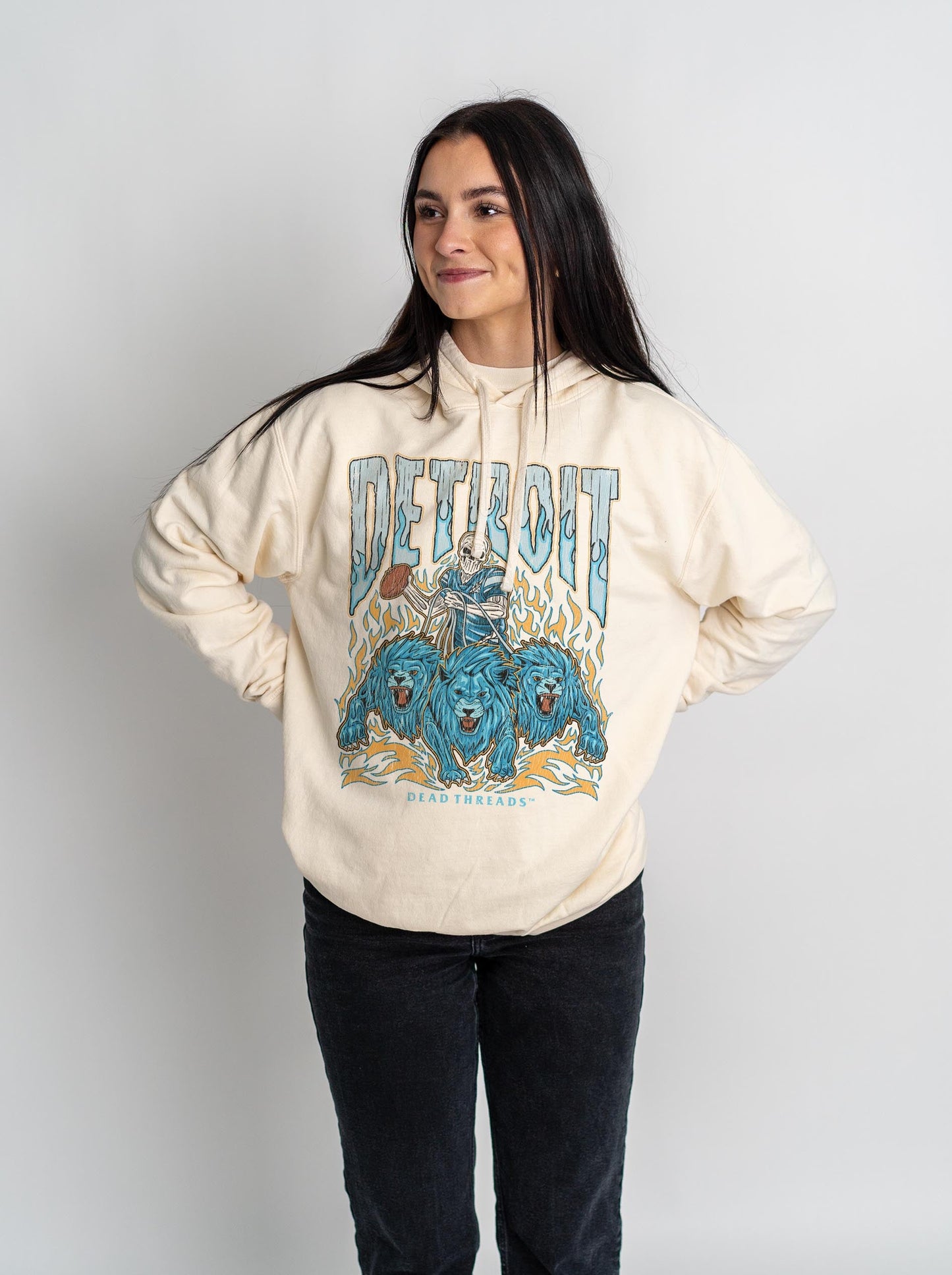 DETROIT FOOTBALL - LIGHTWEIGHT HOODIE – Lightweight – Dead Threads Apparel