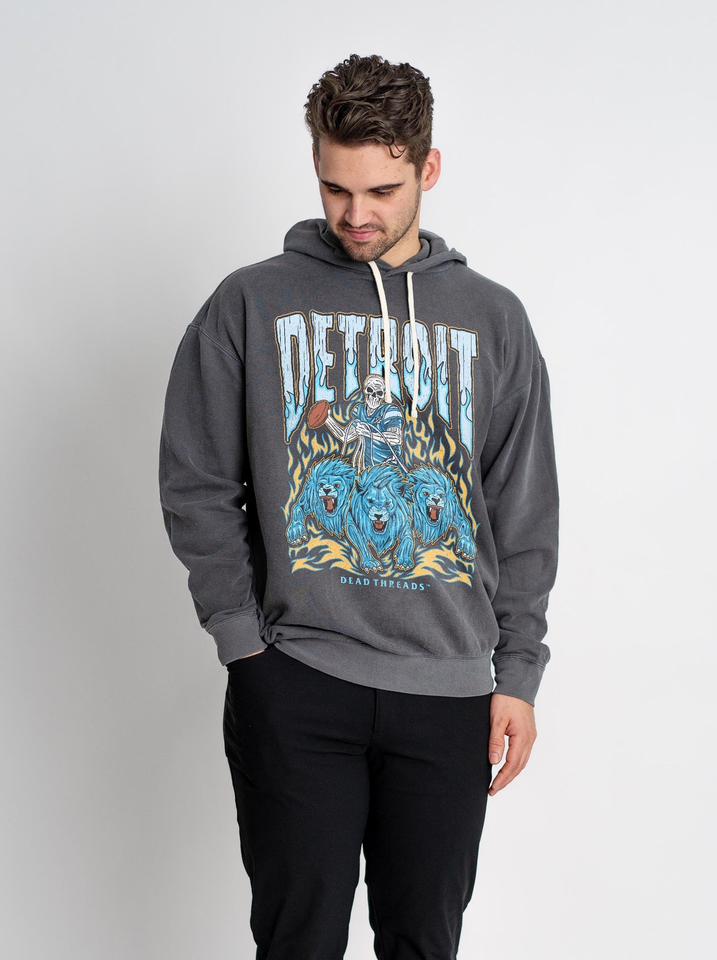 DETROIT FOOTBALL - LIGHTWEIGHT HOODIE – Lightweight – Dead Threads Apparel