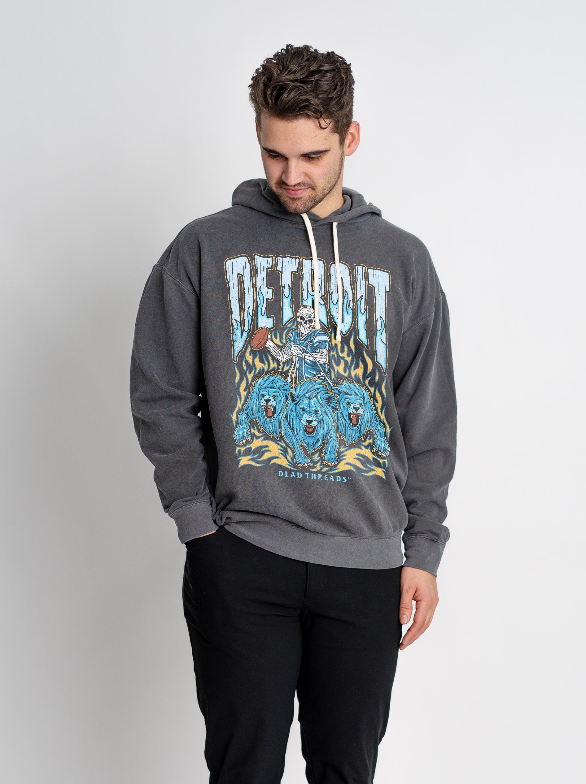 DETROIT FOOTBALL - LIGHTWEIGHT HOODIE – Lightweight – Dead Threads Apparel