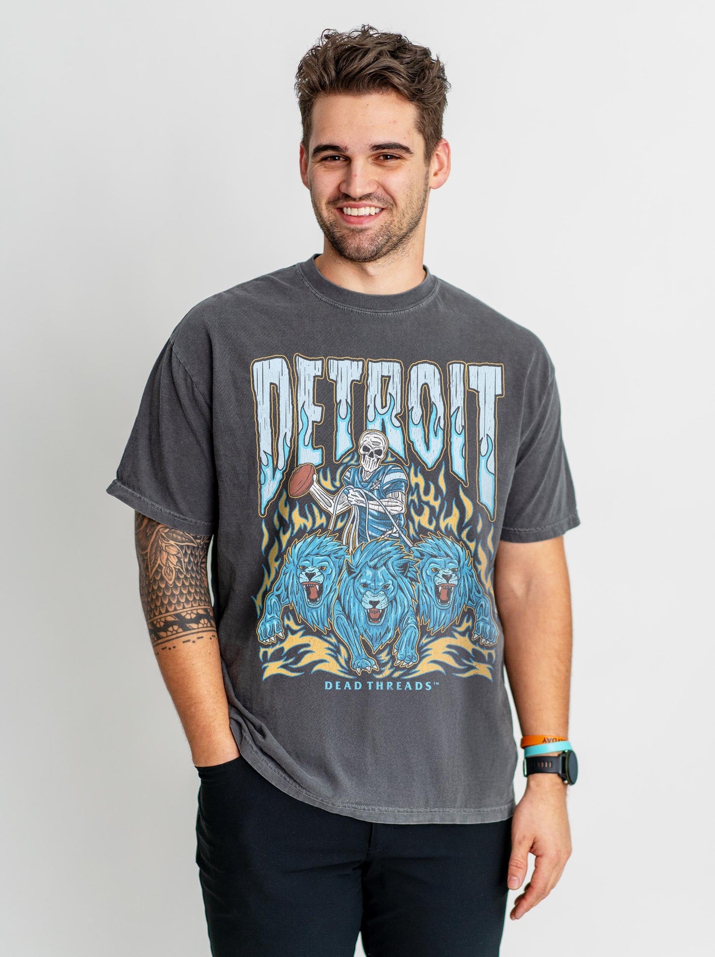 DETROIT FOOTBALL – T-Shirt – Dead Threads Apparel