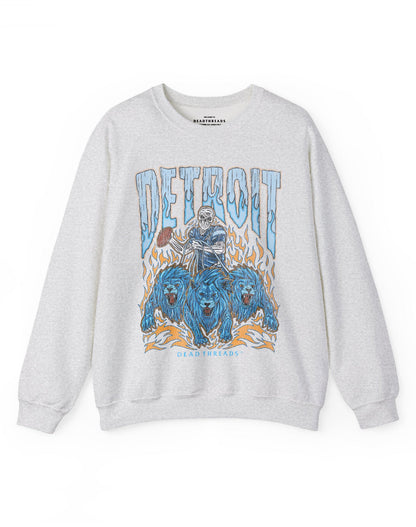 DETROIT FOOTBALL v1 CREWNECK SWEATSHIRT – Sweatshirt – Dead Threads Apparel