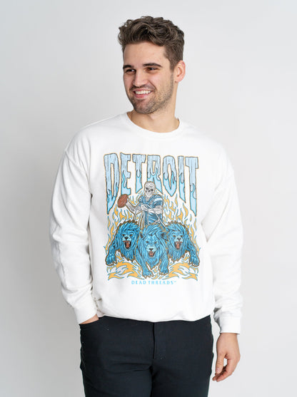 DETROIT FOOTBALL v1 CREWNECK SWEATSHIRT – Sweatshirt – Dead Threads Apparel
