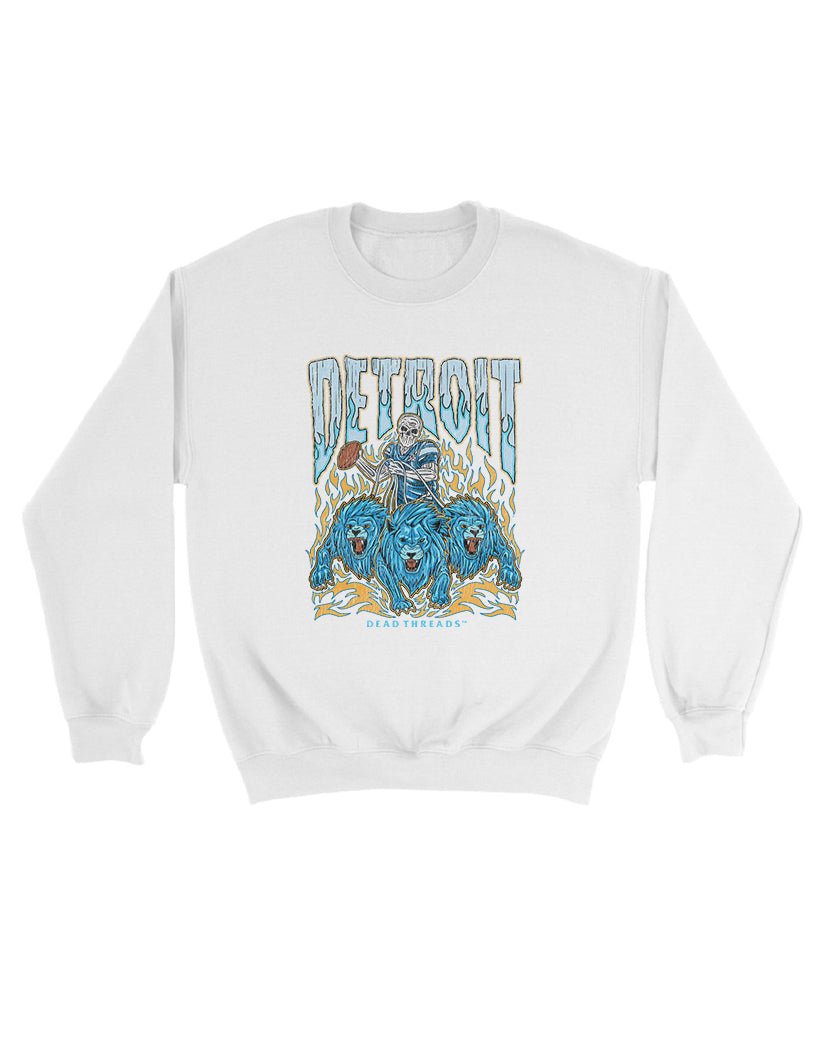 DETROIT FOOTBALL v1 KIDS CREWNECK SWEATSHIRT – Kids clothes – Dead Threads Apparel