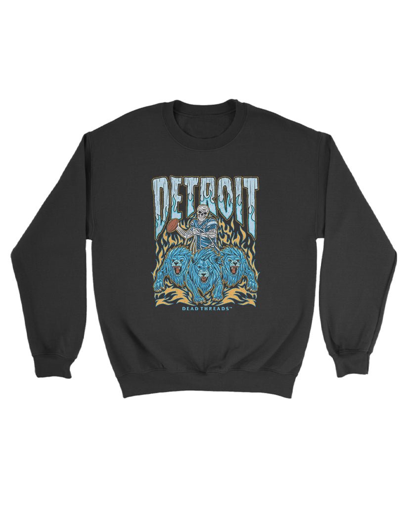 DETROIT FOOTBALL v1 KIDS CREWNECK SWEATSHIRT – Kids clothes – Dead Threads Apparel