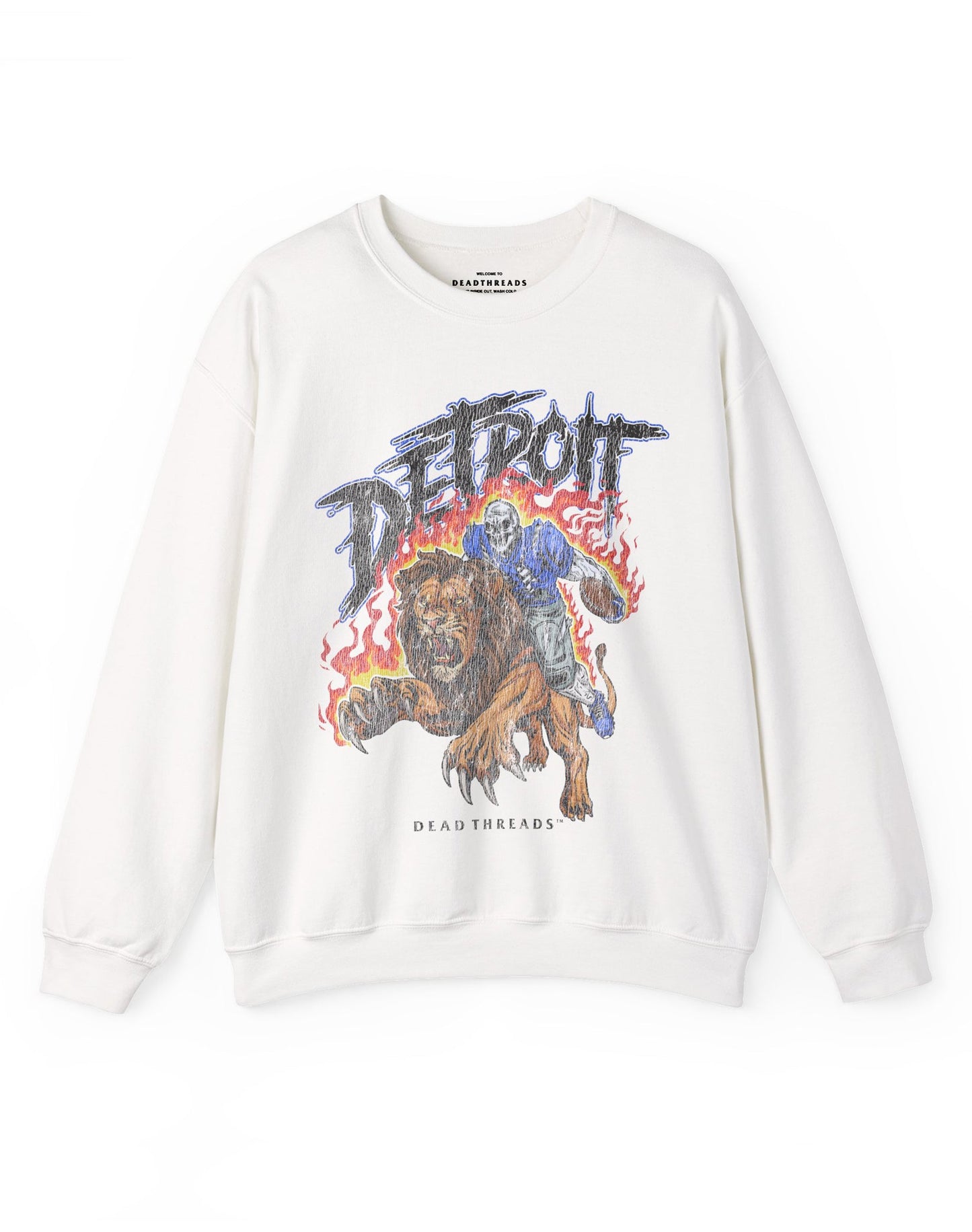 DETROIT FOOTBALL v2 CREWNECK SWEATSHIRT – Sweatshirt – Dead Threads Apparel