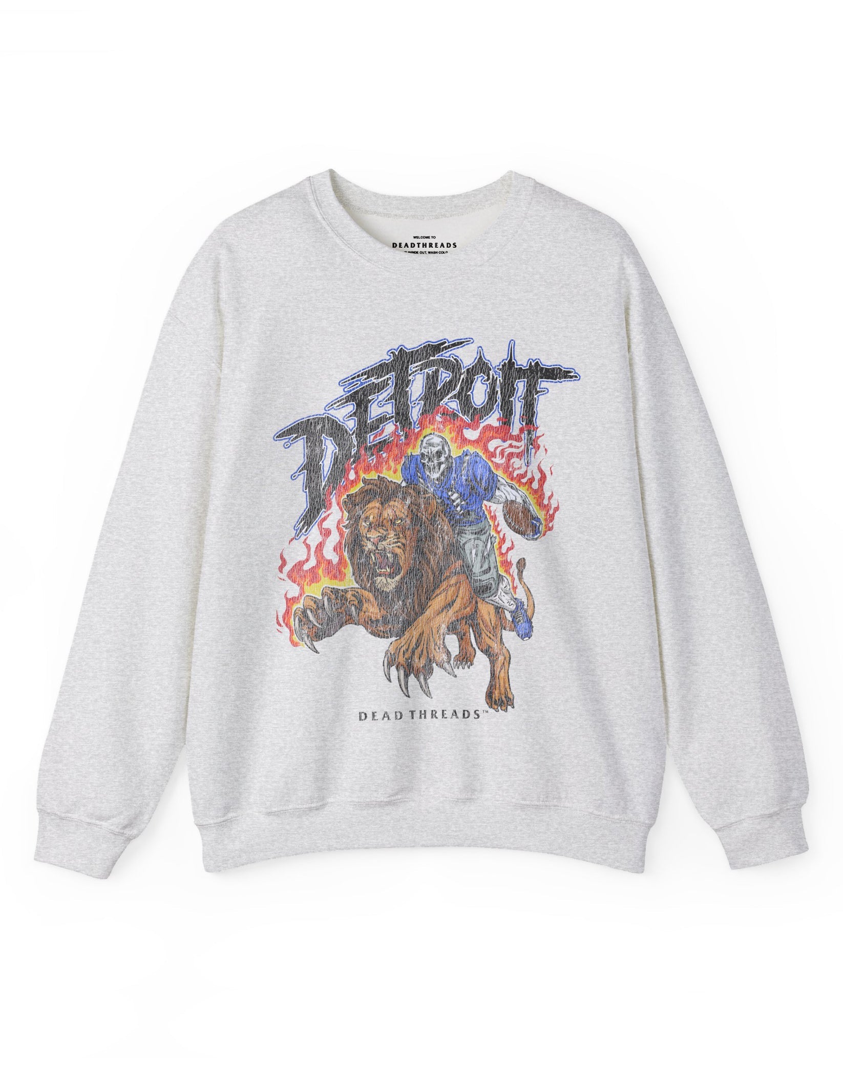 DETROIT FOOTBALL v2 CREWNECK SWEATSHIRT – Sweatshirt – Dead Threads Apparel