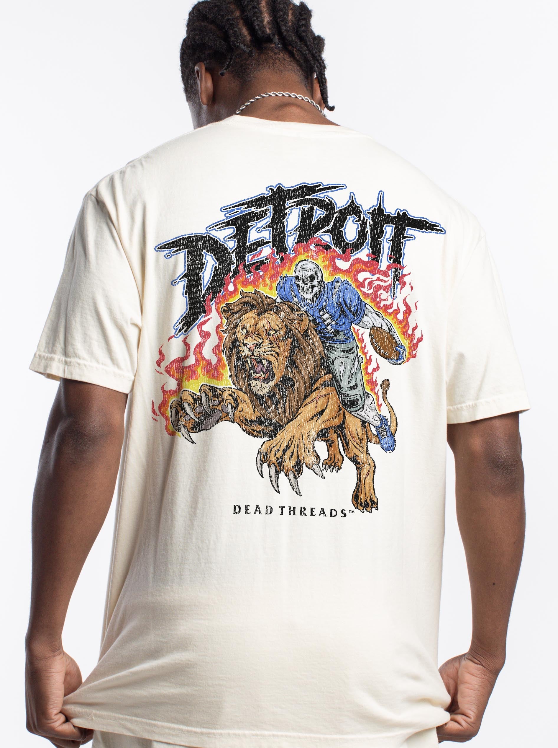 DETROIT FOOTBALL v2 - “DT ESSENTIAL" PREMIUM T - SHIRT – T-Shirt – Dead Threads Apparel