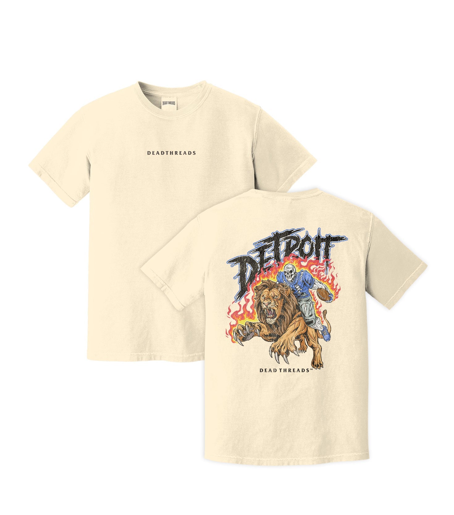 DETROIT FOOTBALL v2 - “DT ESSENTIAL" PREMIUM T - SHIRT – T-Shirt – Dead Threads Apparel