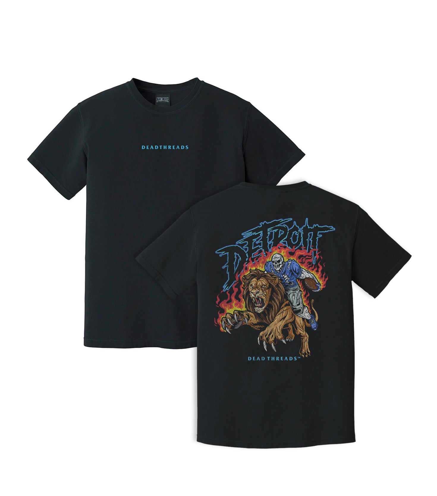 DETROIT FOOTBALL v2 - “DT ESSENTIAL" PREMIUM T - SHIRT – T-Shirt – Dead Threads Apparel