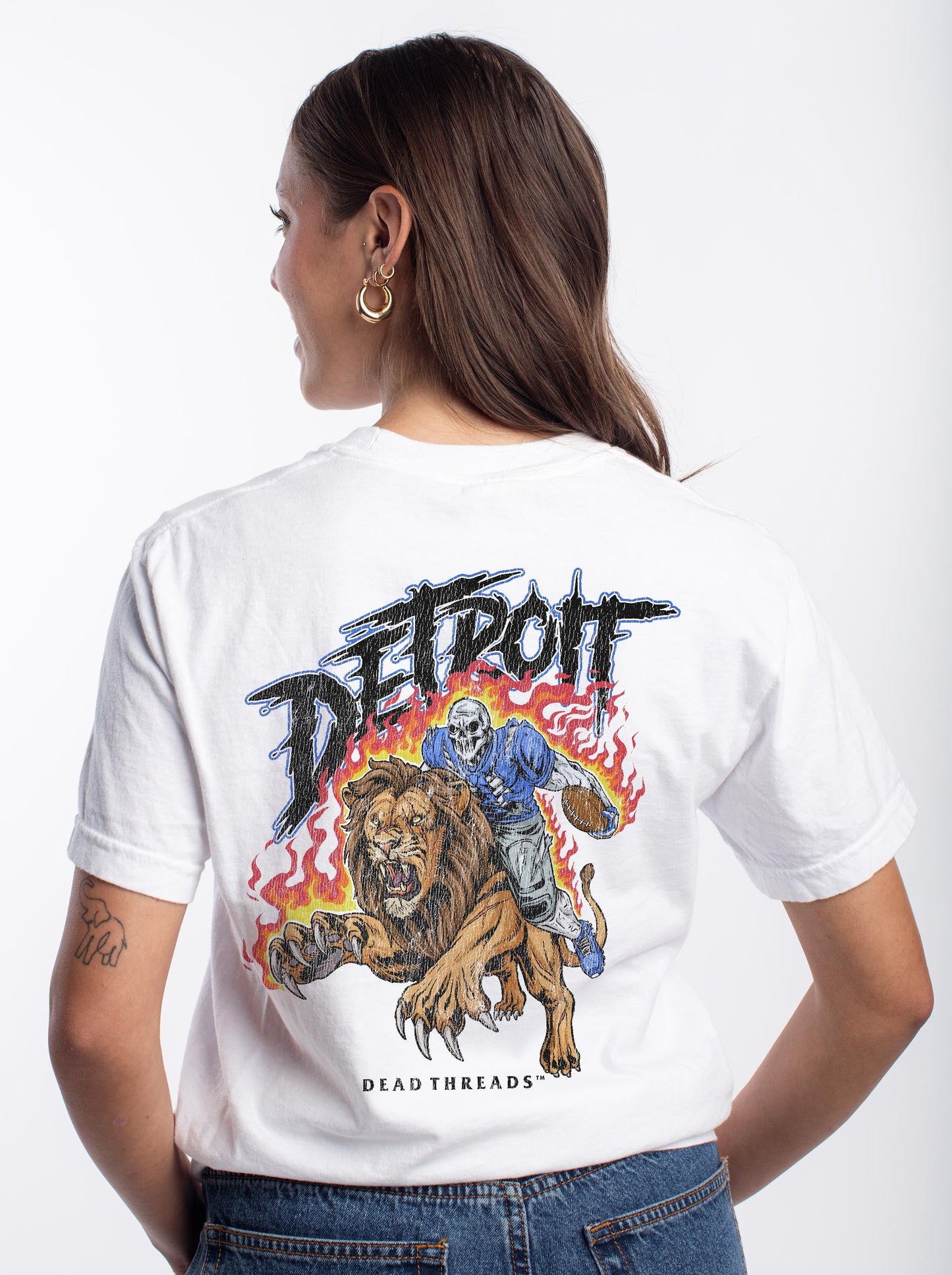 DETROIT FOOTBALL v2 - “DT ESSENTIAL" PREMIUM T - SHIRT – T-Shirt – Dead Threads Apparel