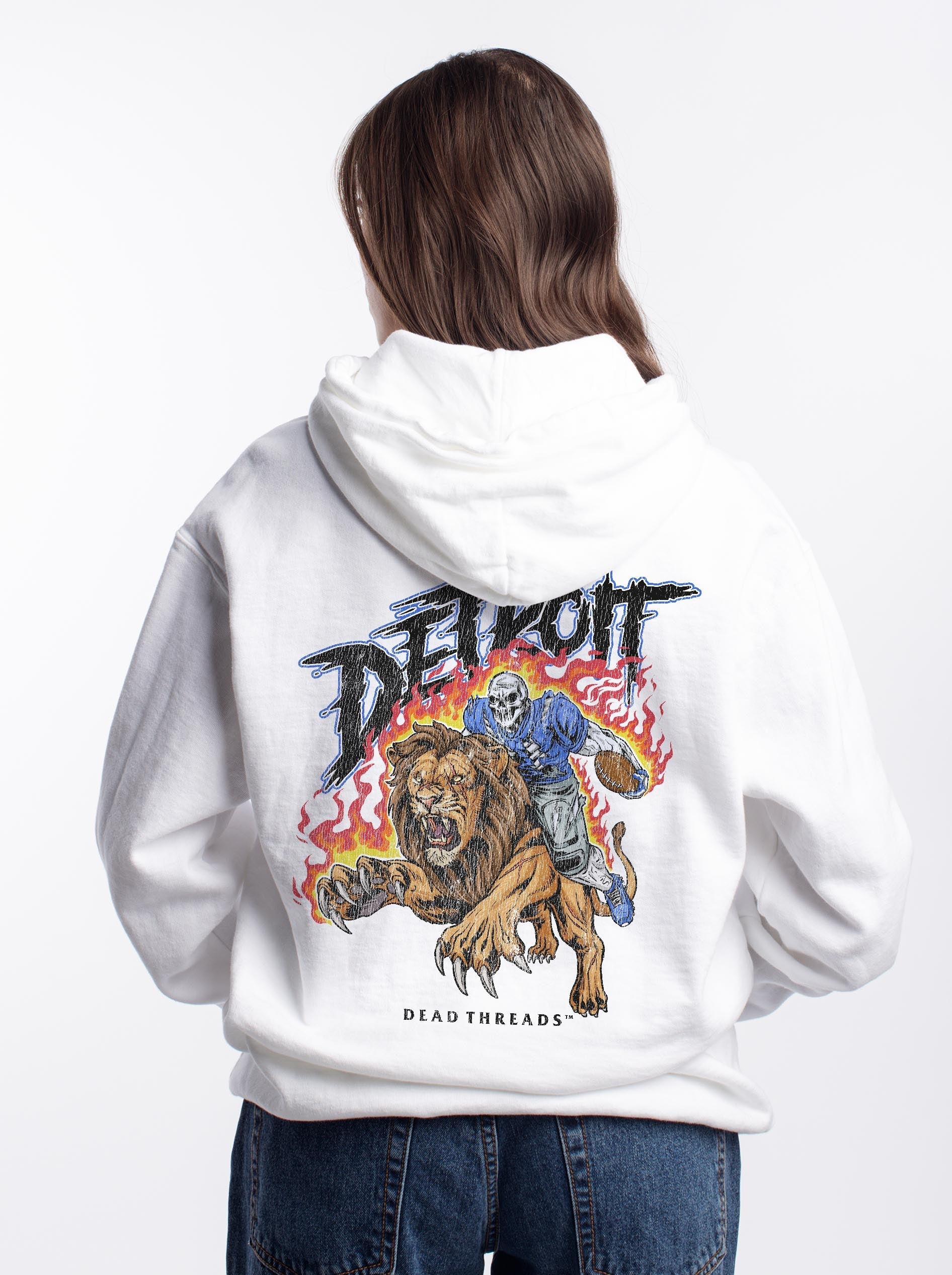 DETROIT FOOTBALL v2 - HOODIE – Hoodie – Dead Threads Apparel
