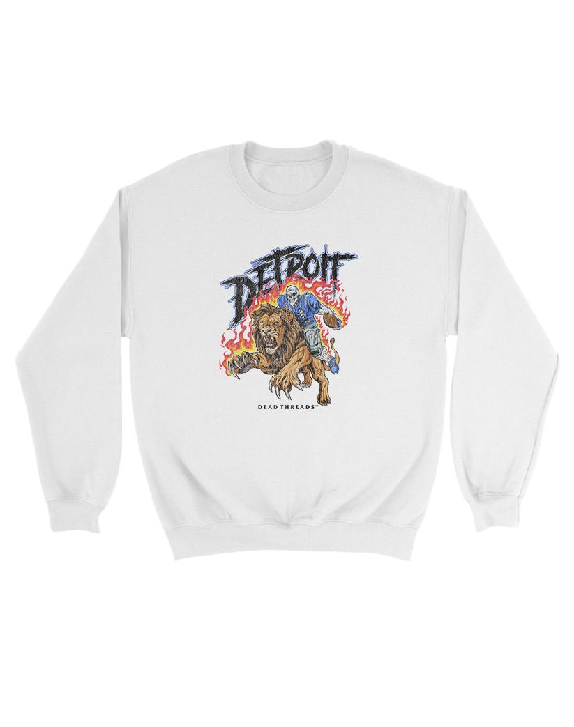 DETROIT FOOTBALL v2 KIDS CREWNECK SWEATSHIRT – Kids clothes – Dead Threads Apparel