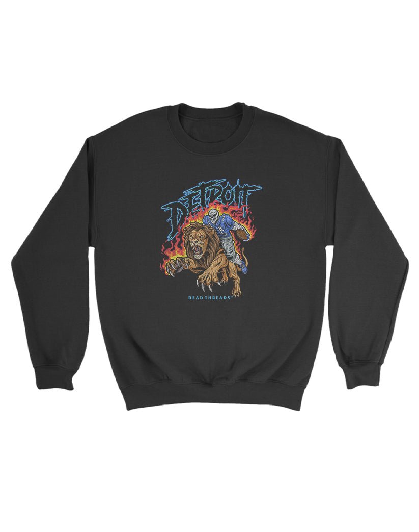 DETROIT FOOTBALL v2 KIDS CREWNECK SWEATSHIRT – Kids clothes – Dead Threads Apparel