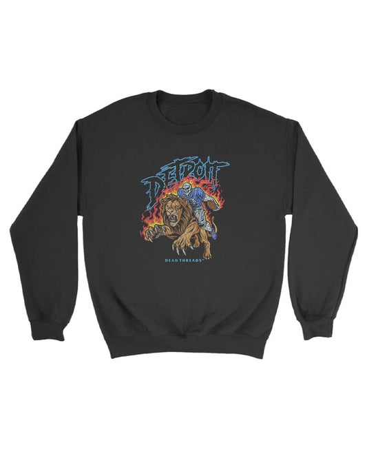 DETROIT FOOTBALL v2 KIDS CREWNECK SWEATSHIRT – Kids clothes – Dead Threads Apparel