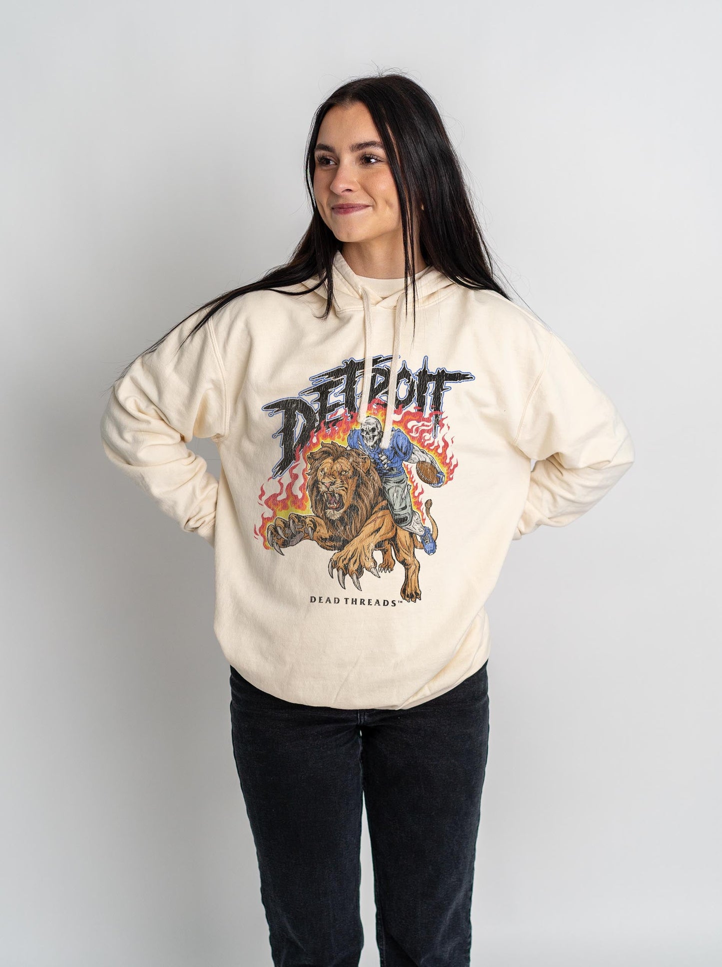 DETROIT FOOTBALL v2 - LIGHTWEIGHT HOODIE – Lightweight – Dead Threads Apparel