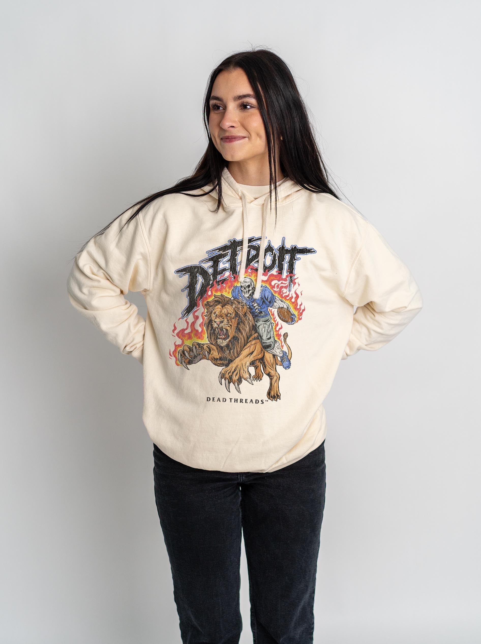 DETROIT FOOTBALL v2 - LIGHTWEIGHT HOODIE – Lightweight – Dead Threads Apparel