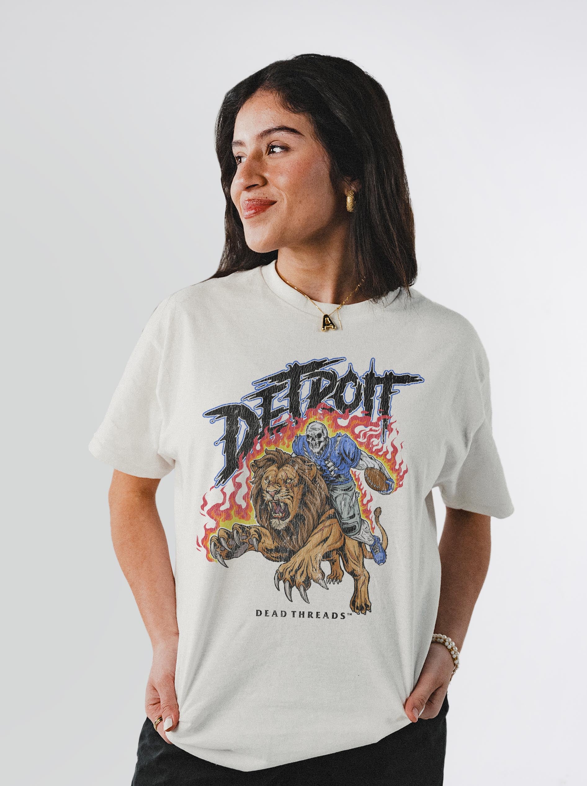 DETROIT FOOTBALL v2 – T-Shirt – Dead Threads Apparel