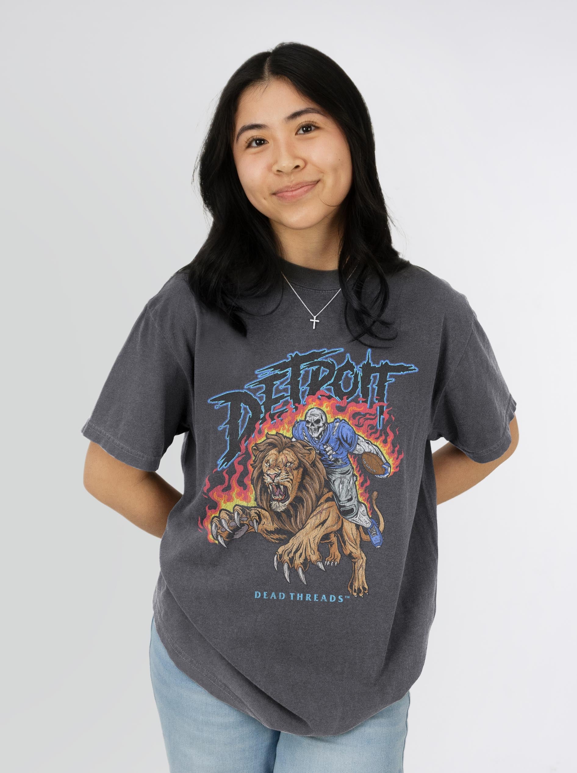 DETROIT FOOTBALL v2 – T-Shirt – Dead Threads Apparel