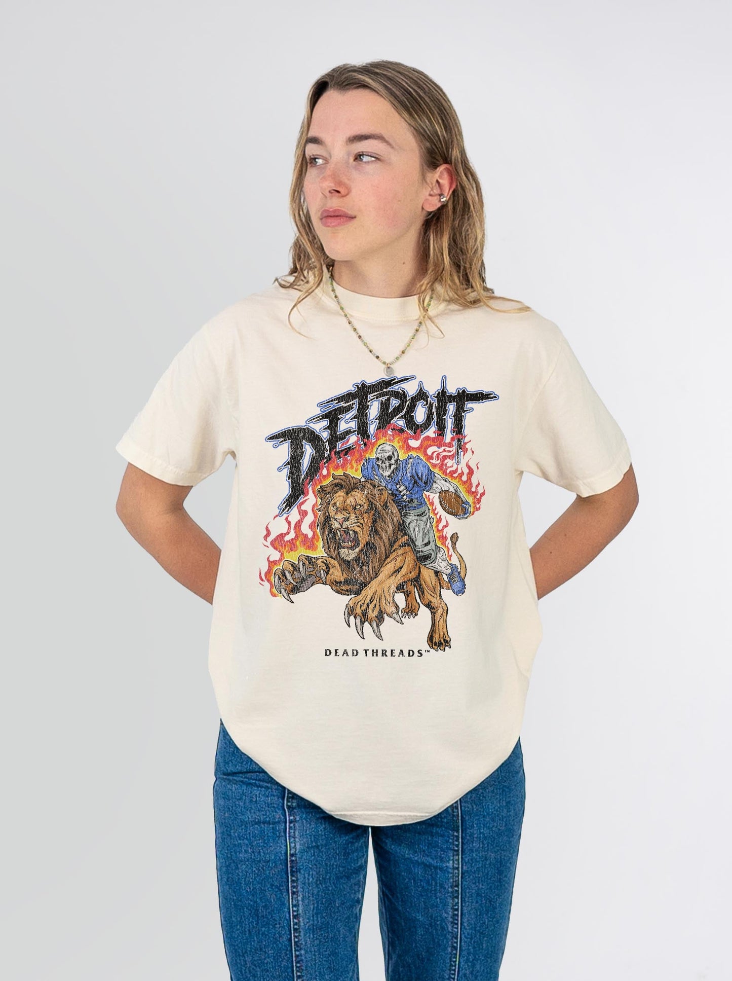 DETROIT FOOTBALL v2 – T-Shirt – Dead Threads Apparel