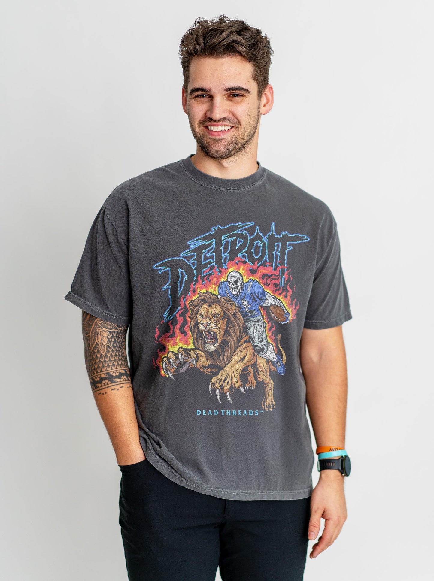 DETROIT FOOTBALL v2 – T-Shirt – Dead Threads Apparel