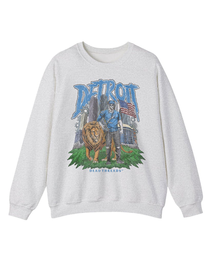 DETROIT FOOTBALL v3 CREWNECK SWEATSHIRT – Sweatshirt – Dead Threads Apparel
