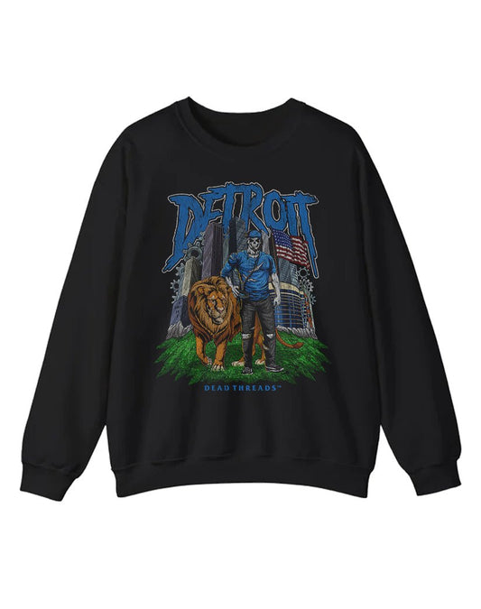 DETROIT FOOTBALL v3 CREWNECK SWEATSHIRT – Sweatshirt – Dead Threads Apparel