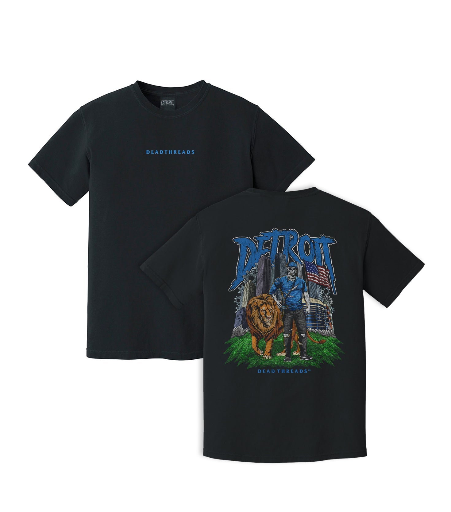 DETROIT FOOTBALL v3 - “DT ESSENTIAL" PREMIUM T - SHIRT – T-Shirt – Dead Threads Apparel