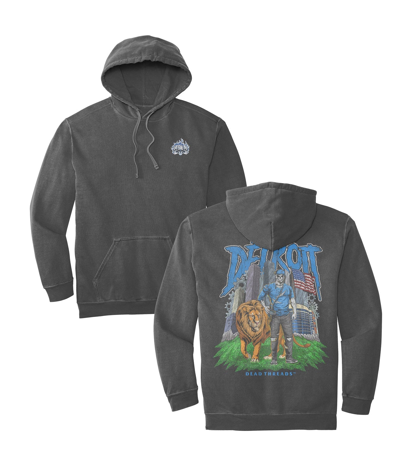 DETROIT FOOTBALL v3 - HOODIE – Hoodie – Dead Threads Apparel