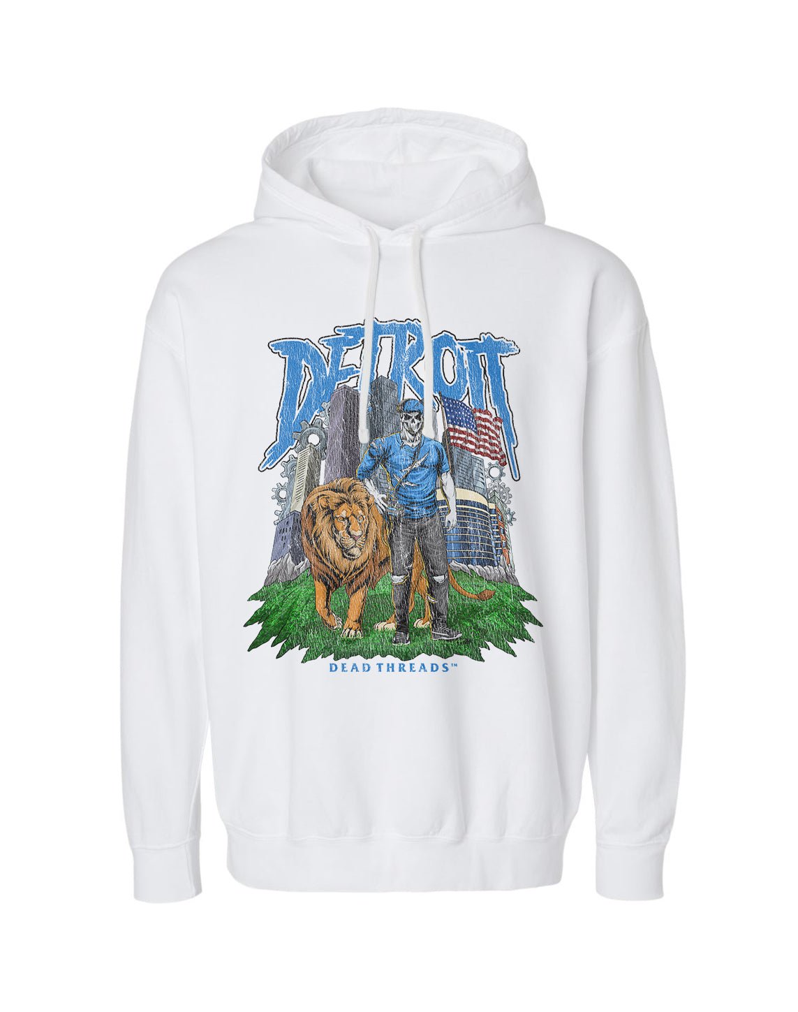 DETROIT FOOTBALL v3 - LIGHTWEIGHT HOODIE – Lightweight – Dead Threads Apparel