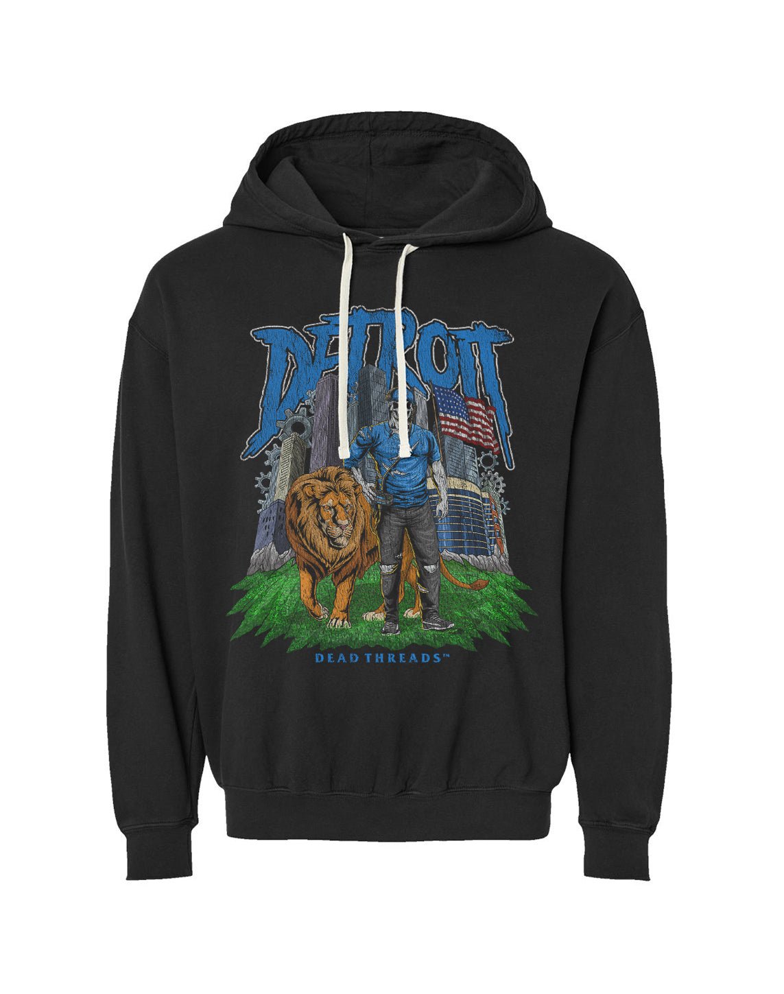 DETROIT FOOTBALL v3 - LIGHTWEIGHT HOODIE – Lightweight – Dead Threads Apparel