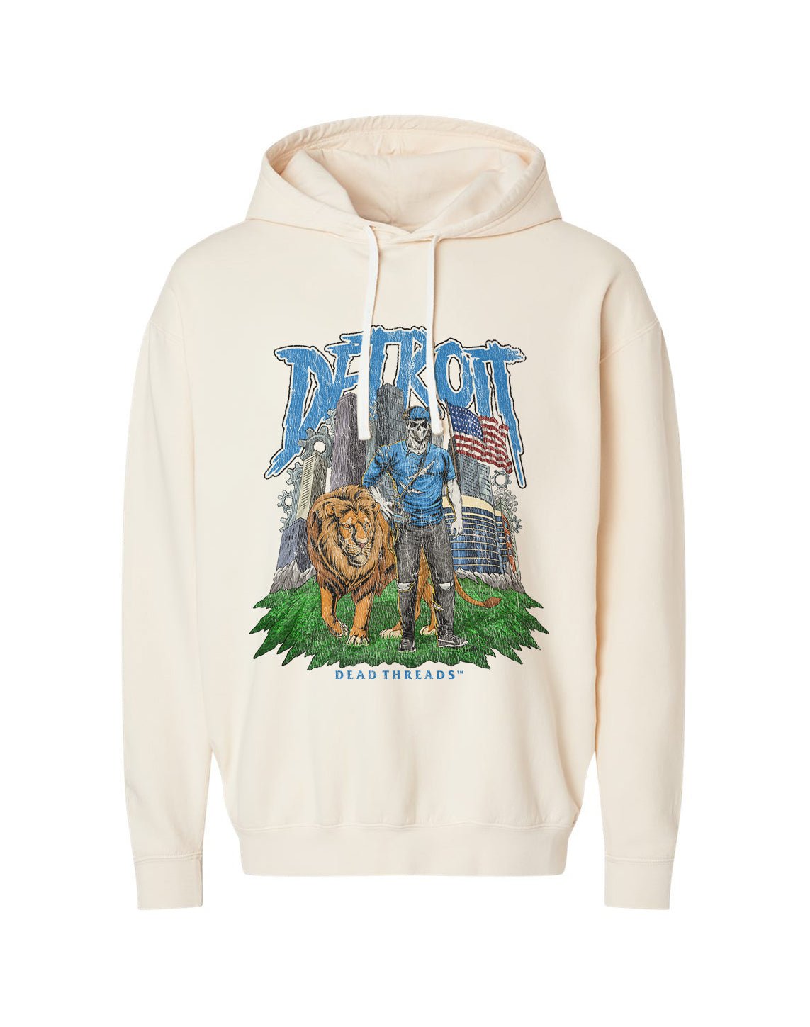 DETROIT FOOTBALL v3 - LIGHTWEIGHT HOODIE – Lightweight – Dead Threads Apparel