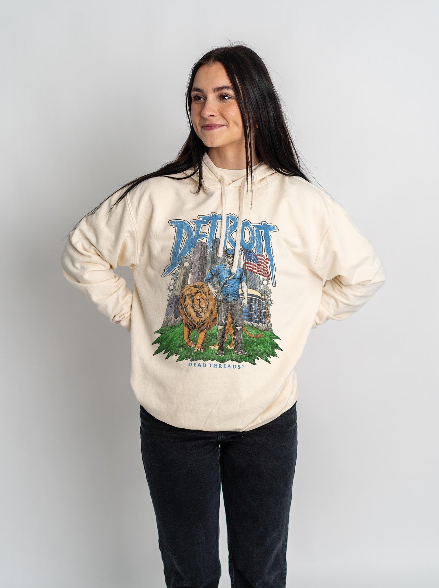 DETROIT FOOTBALL v3 - LIGHTWEIGHT HOODIE – Lightweight – Dead Threads Apparel