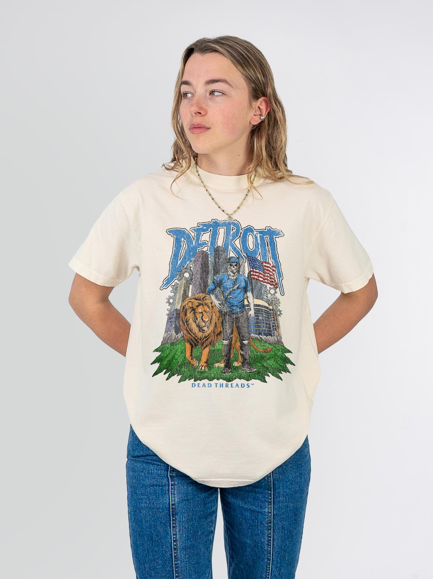 DETROIT FOOTBALL v3 – T-Shirt – Dead Threads Apparel
