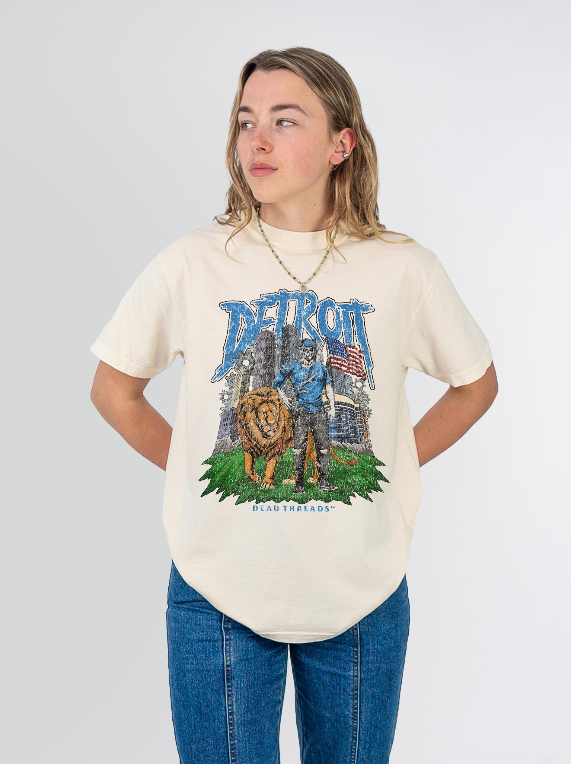 DETROIT FOOTBALL v3 – T-Shirt – Dead Threads Apparel