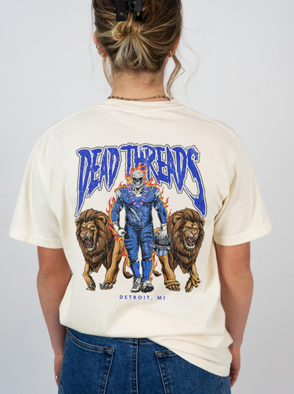 DETROIT FOOTBALL v4 - “DT ESSENTIAL" PREMIUM T - SHIRT – T-Shirt – Dead Threads Apparel