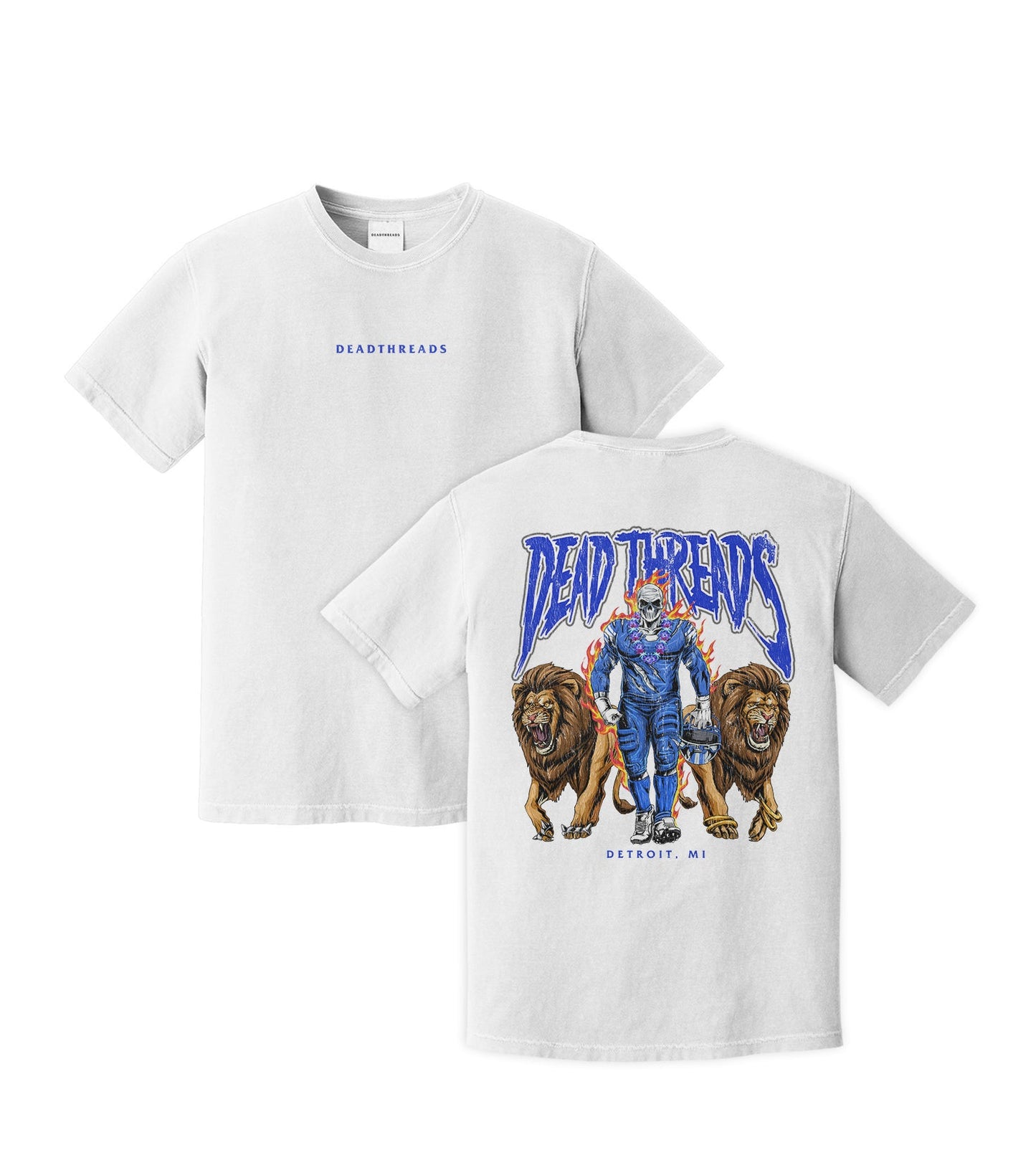 DETROIT FOOTBALL v4 - “DT ESSENTIAL" PREMIUM T - SHIRT – T-Shirt – Dead Threads Apparel