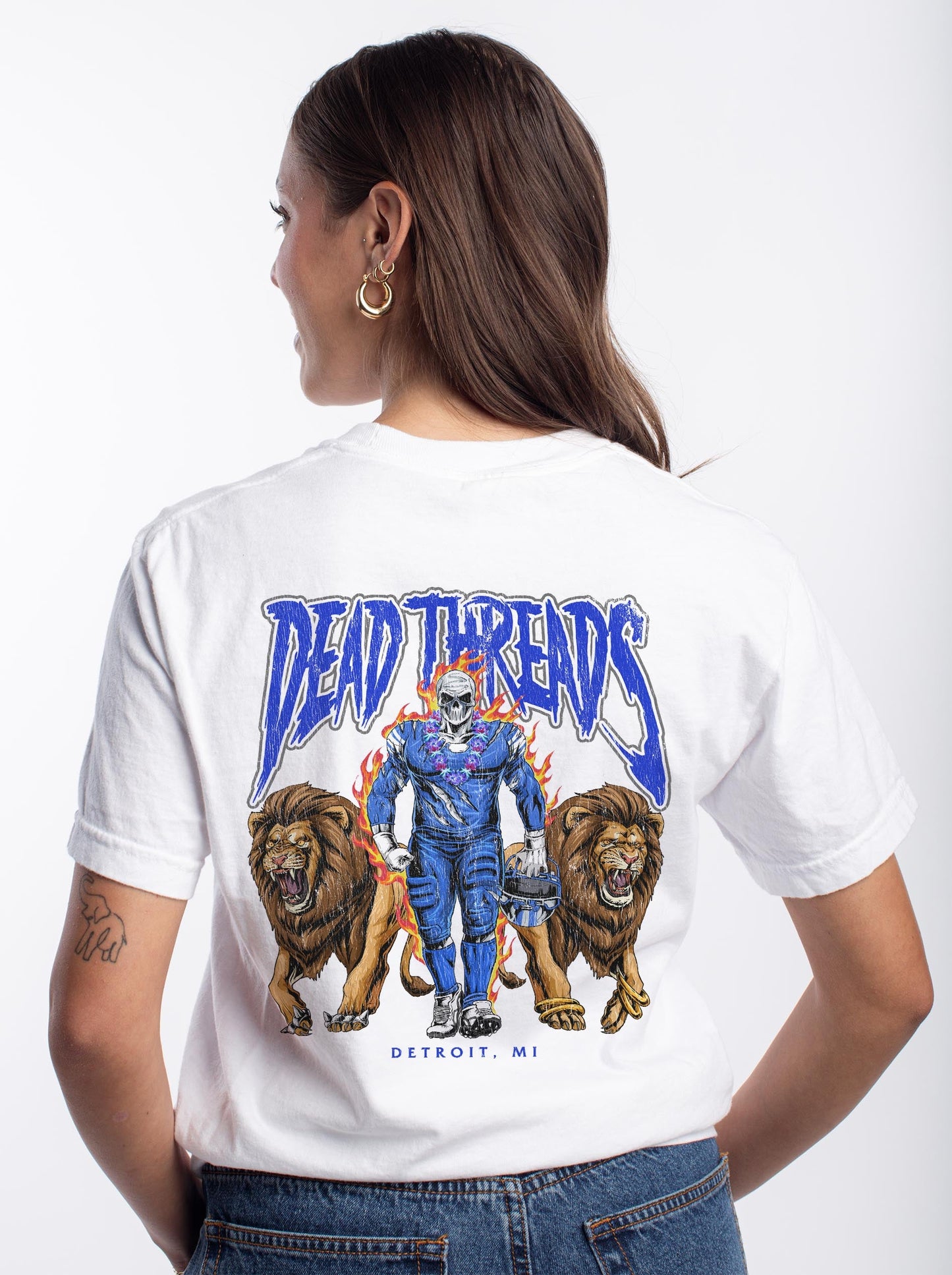 DETROIT FOOTBALL v4 - “DT ESSENTIAL" PREMIUM T - SHIRT – T-Shirt – Dead Threads Apparel