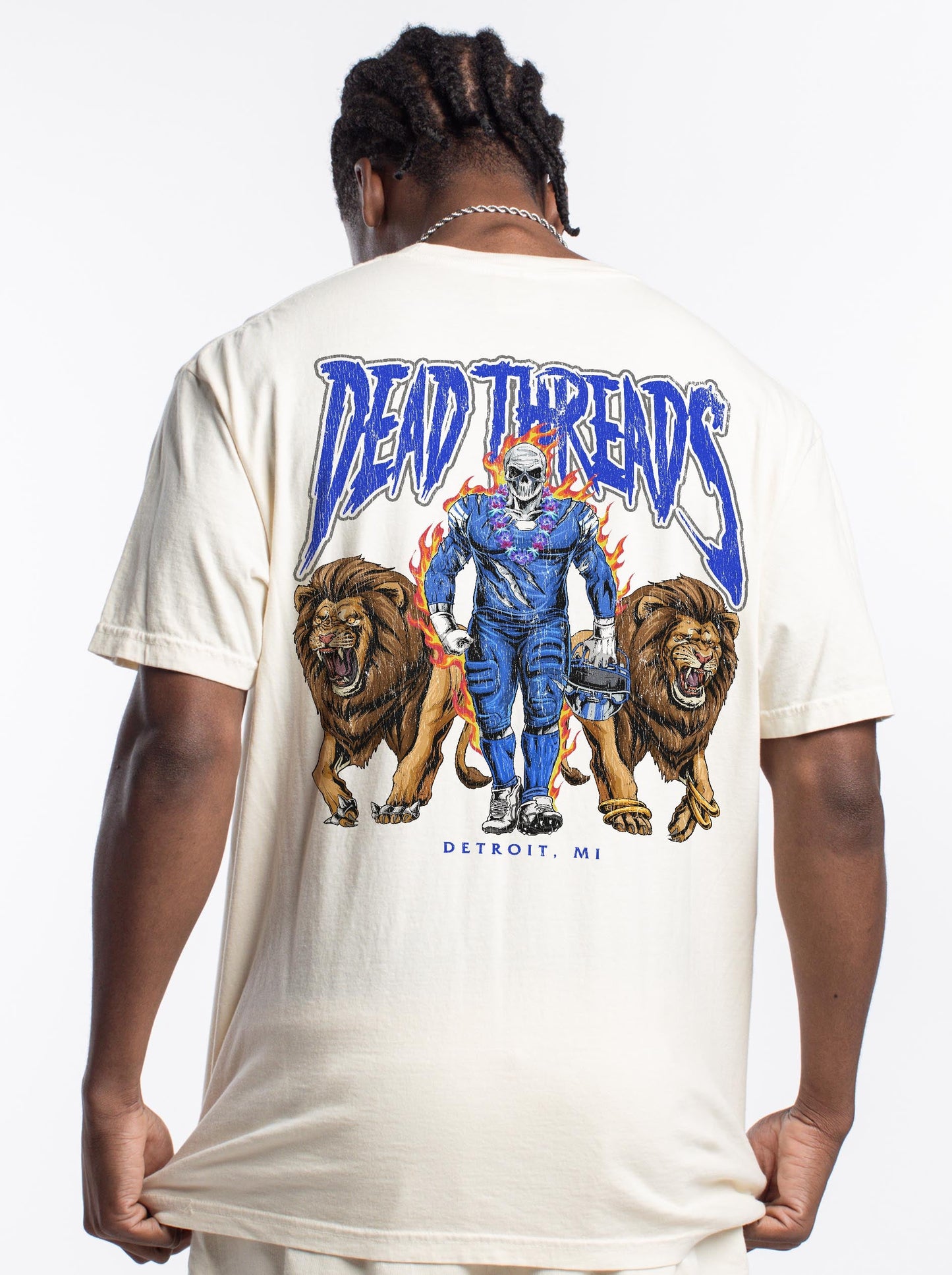 DETROIT FOOTBALL v4 - “DT ESSENTIAL" PREMIUM T - SHIRT – T-Shirt – Dead Threads Apparel