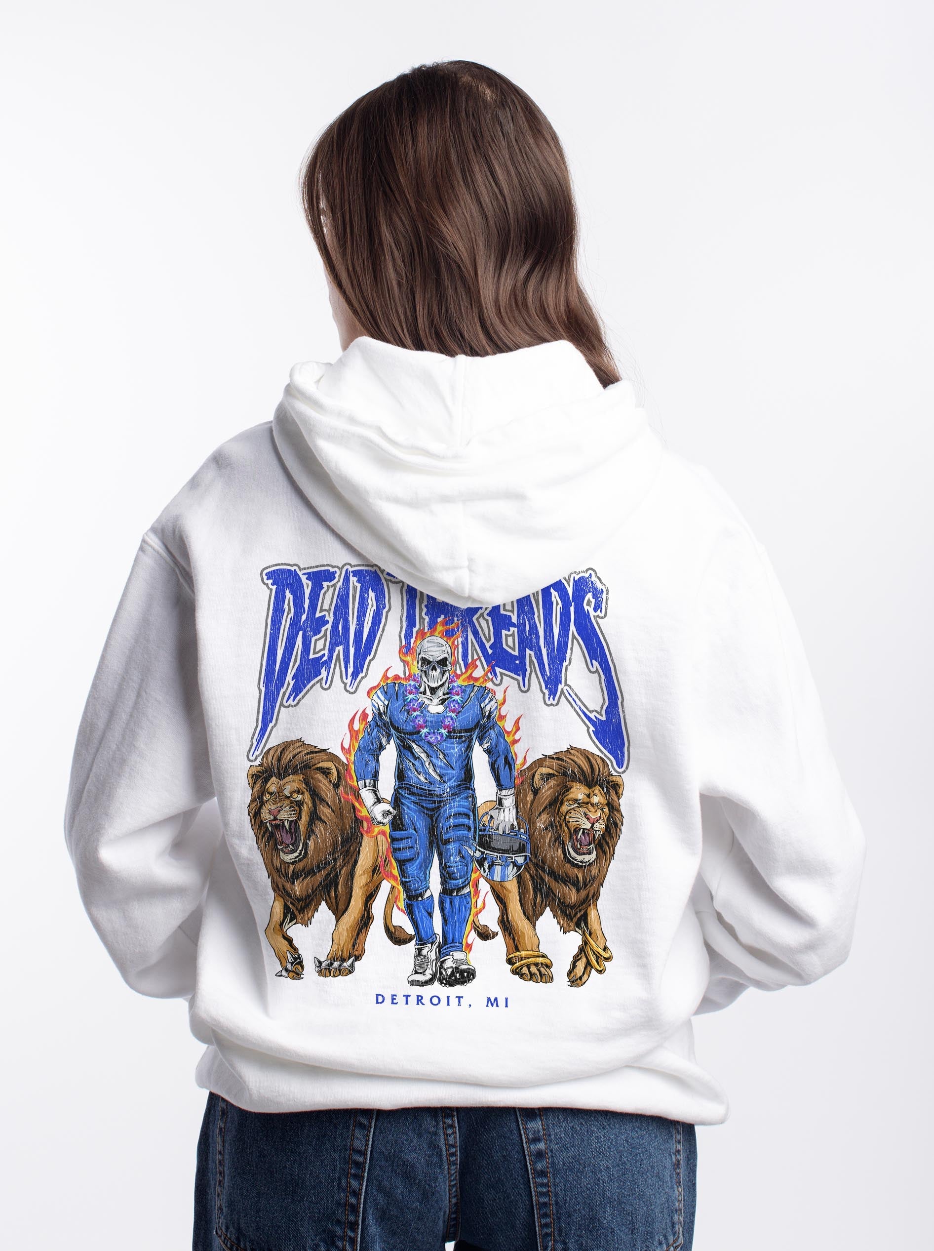 DETROIT FOOTBALL v4 - HOODIE – Hoodie – Dead Threads Apparel