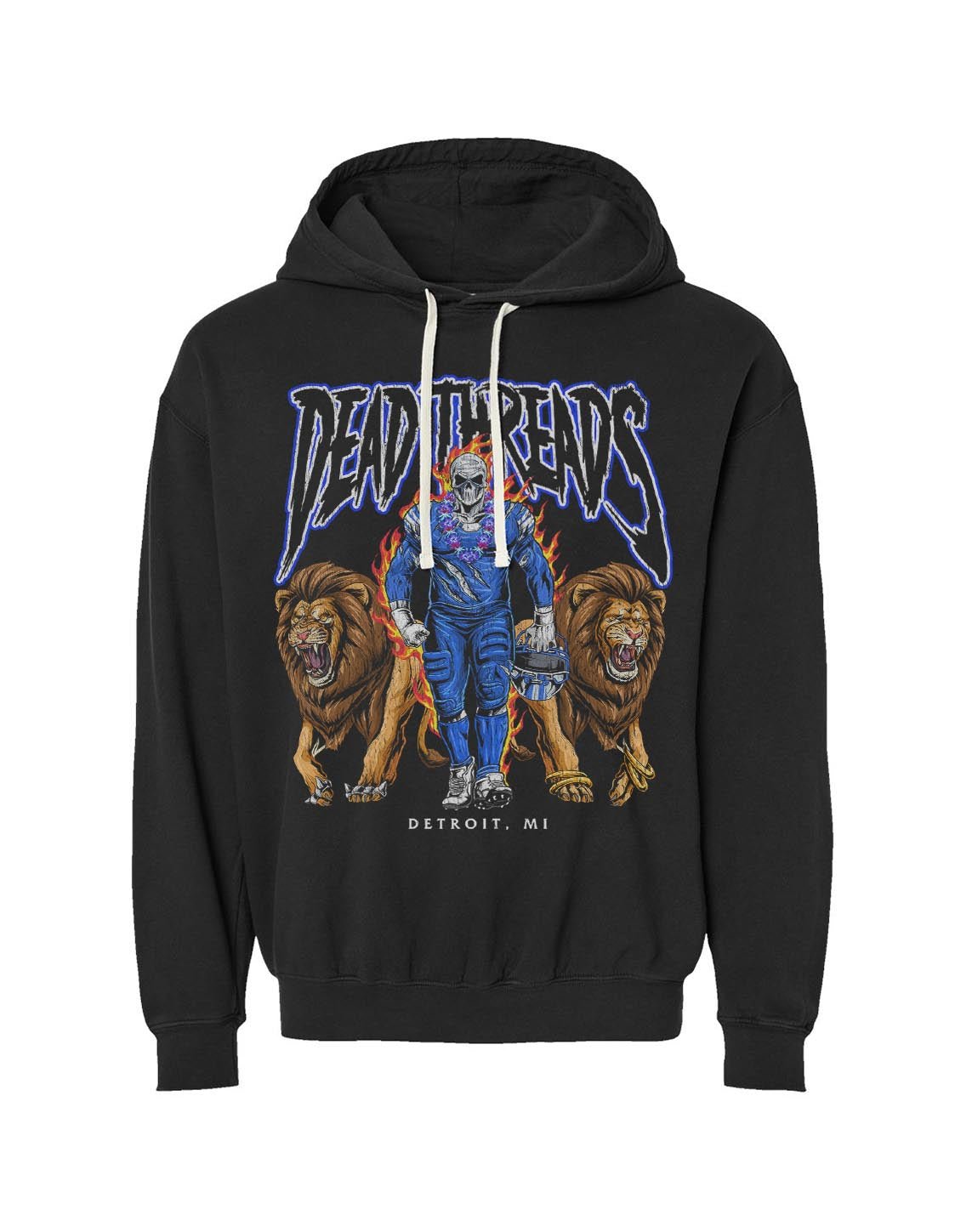 DETROIT FOOTBALL v4 - LIGHTWEIGHT HOODIE – Lightweight – Dead Threads Apparel