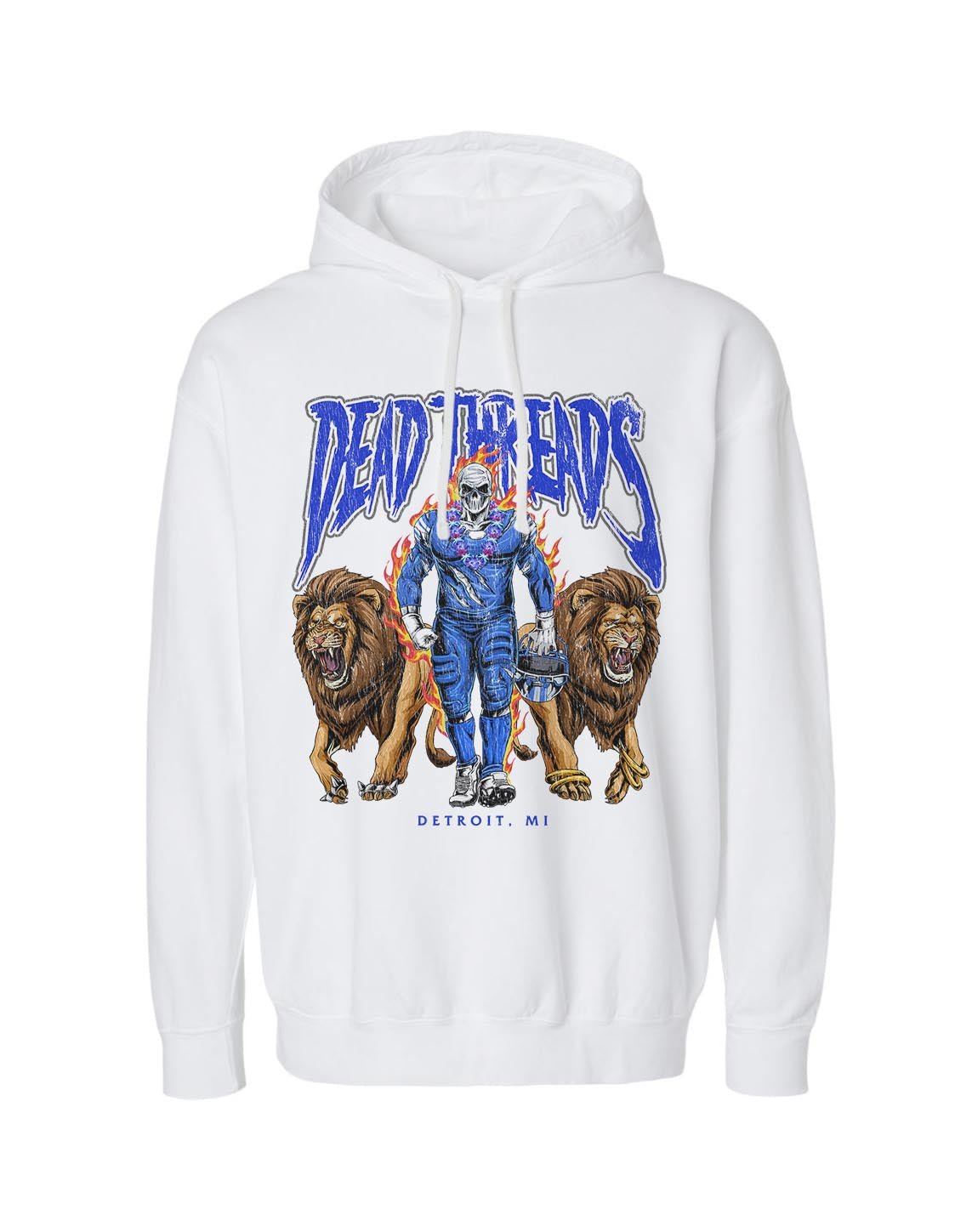 DETROIT FOOTBALL v4 - LIGHTWEIGHT HOODIE – Lightweight – Dead Threads Apparel