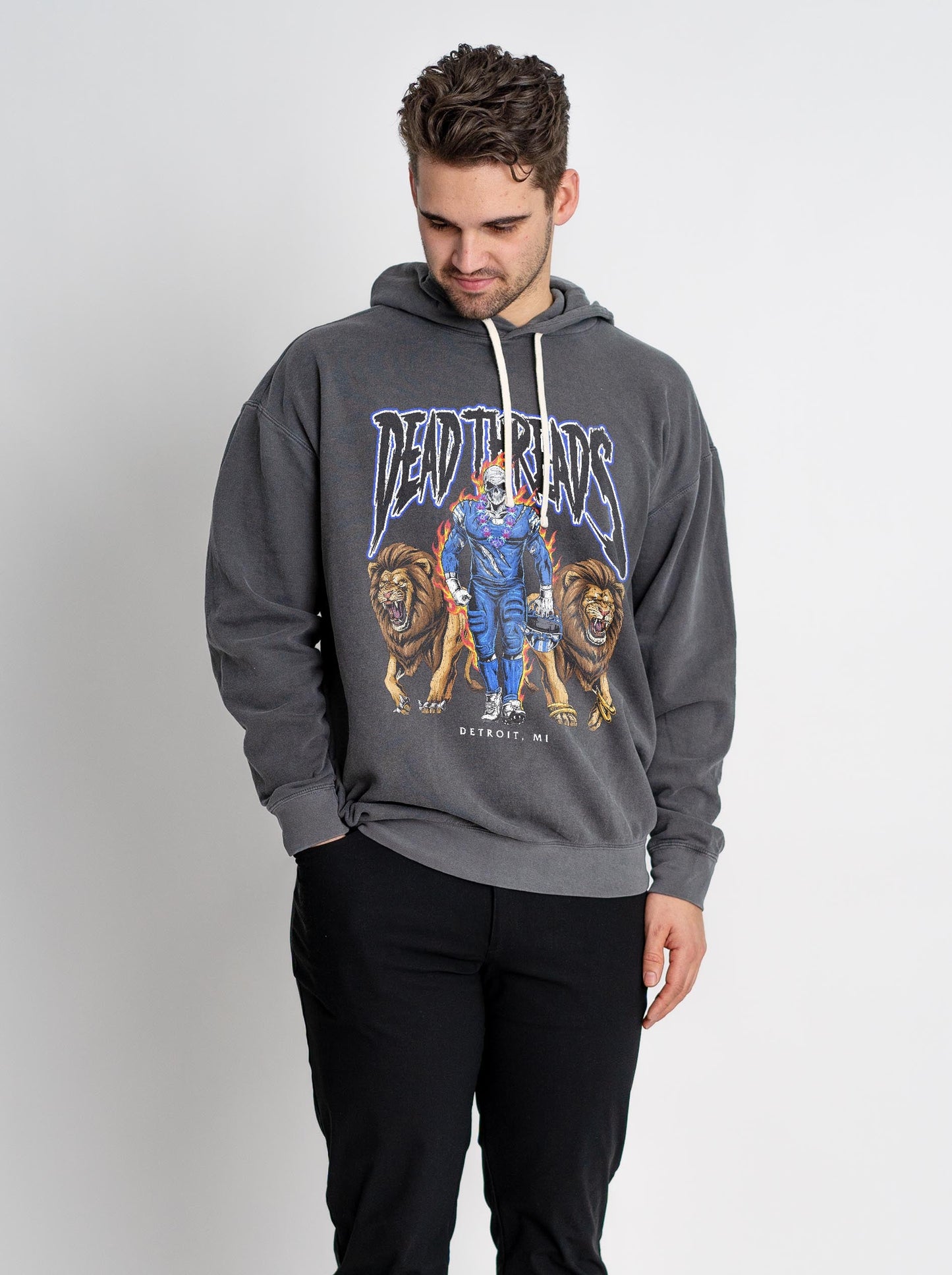 DETROIT FOOTBALL v4 - LIGHTWEIGHT HOODIE – Lightweight – Dead Threads Apparel
