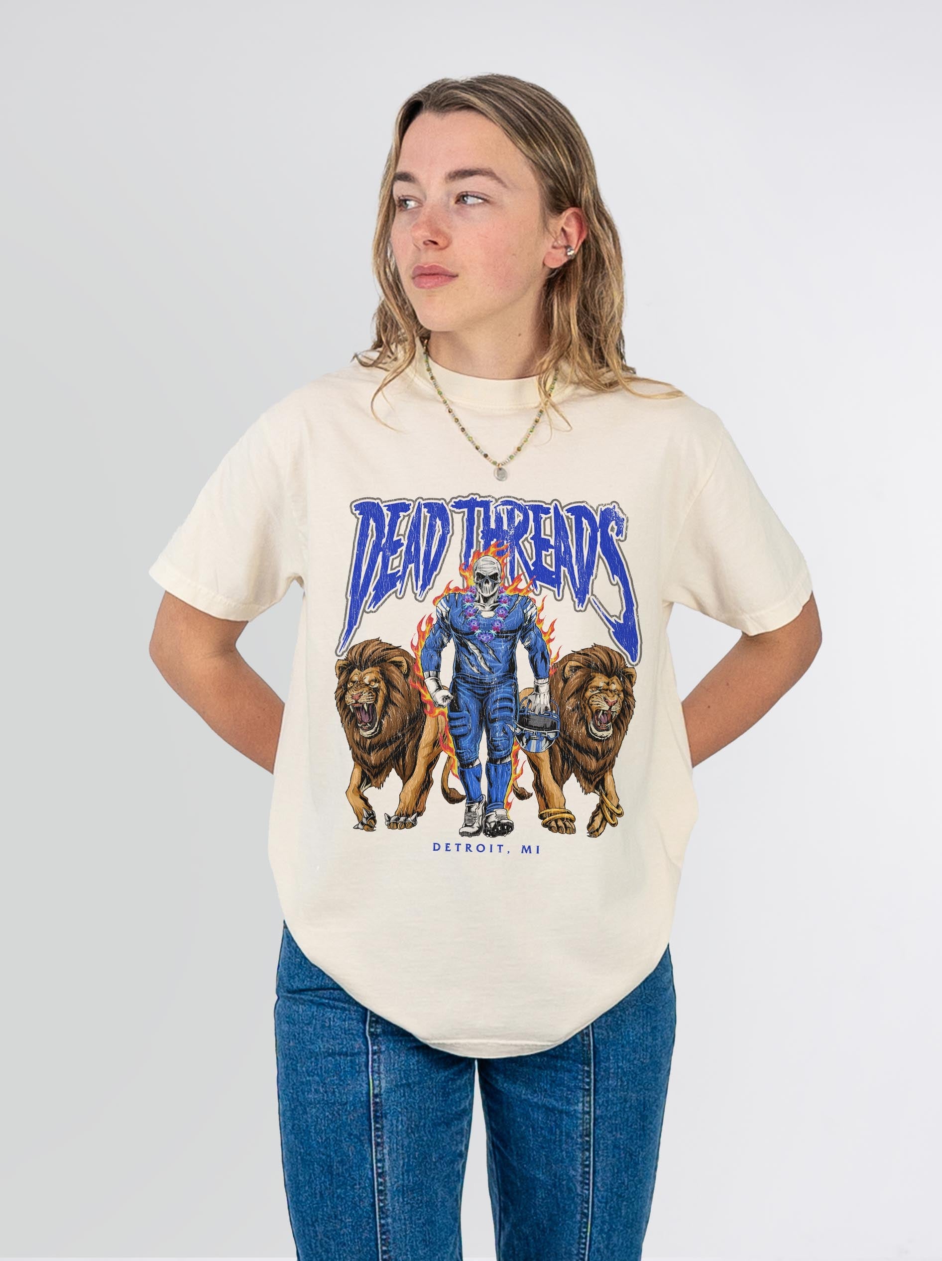DETROIT FOOTBALL v4 – T-Shirt – Dead Threads Apparel