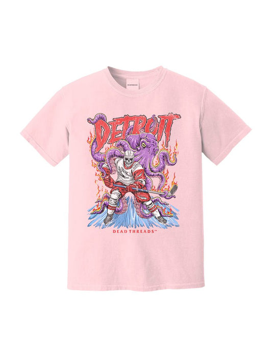 DETROIT HOCKEY - PINK – T-Shirt – Dead Threads Apparel