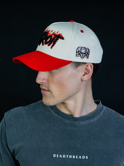 DETROIT RED FLAME HAT (LIMITED DROP) – – Dead Threads Apparel